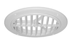 JR Products GRILL2D-A Polar White Dampered Ceiling Grill 